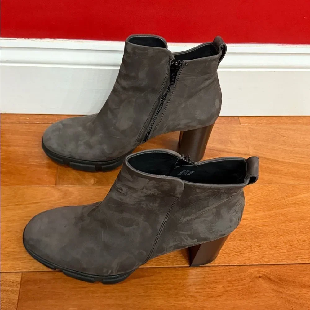Paul Green Jolie‎ Platform Boot Iron Gray Suede UK Size 6 US 8.5